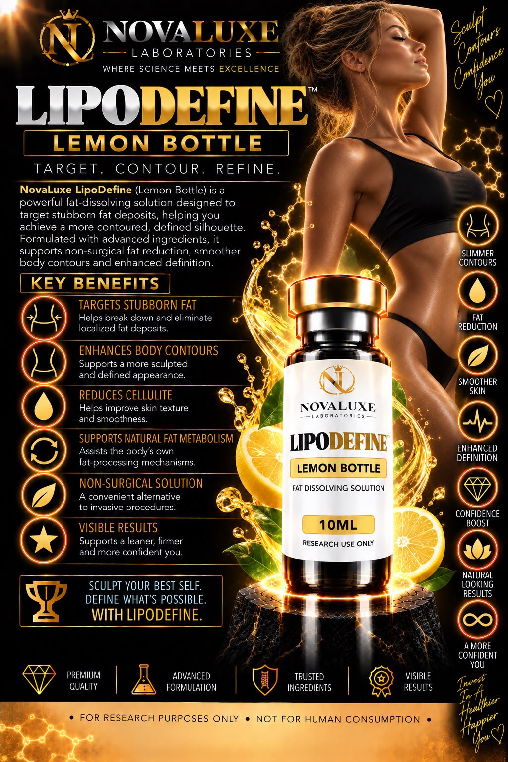 Novaluxe Laboratories - Lipodefine (Lemon Bottle 10mg)