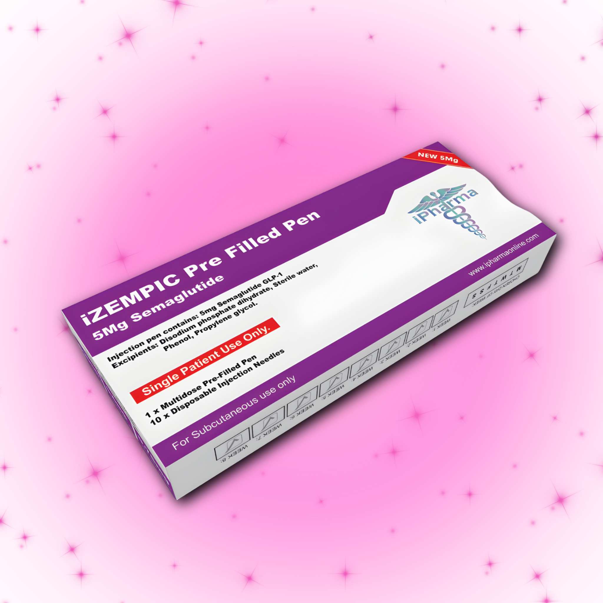 PRE -ORDER 7December  iPharma iZempic  5mg Pre-Filled Pen