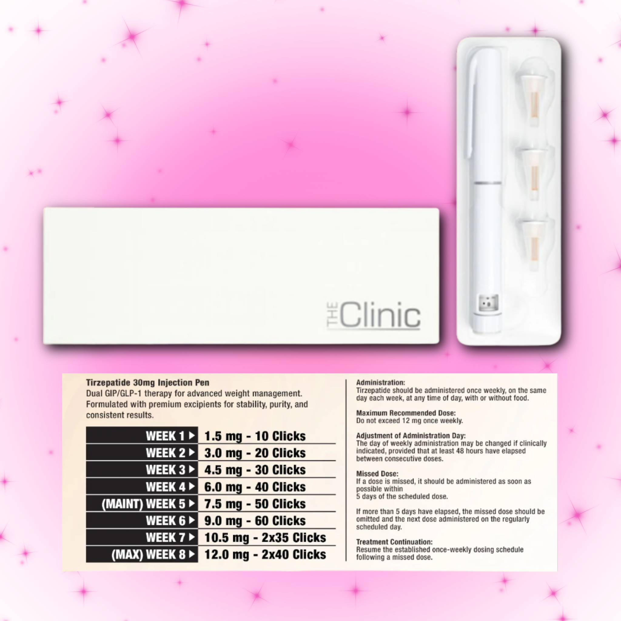 The Clinic Tirzepatide 30 mg Prefilled Pen