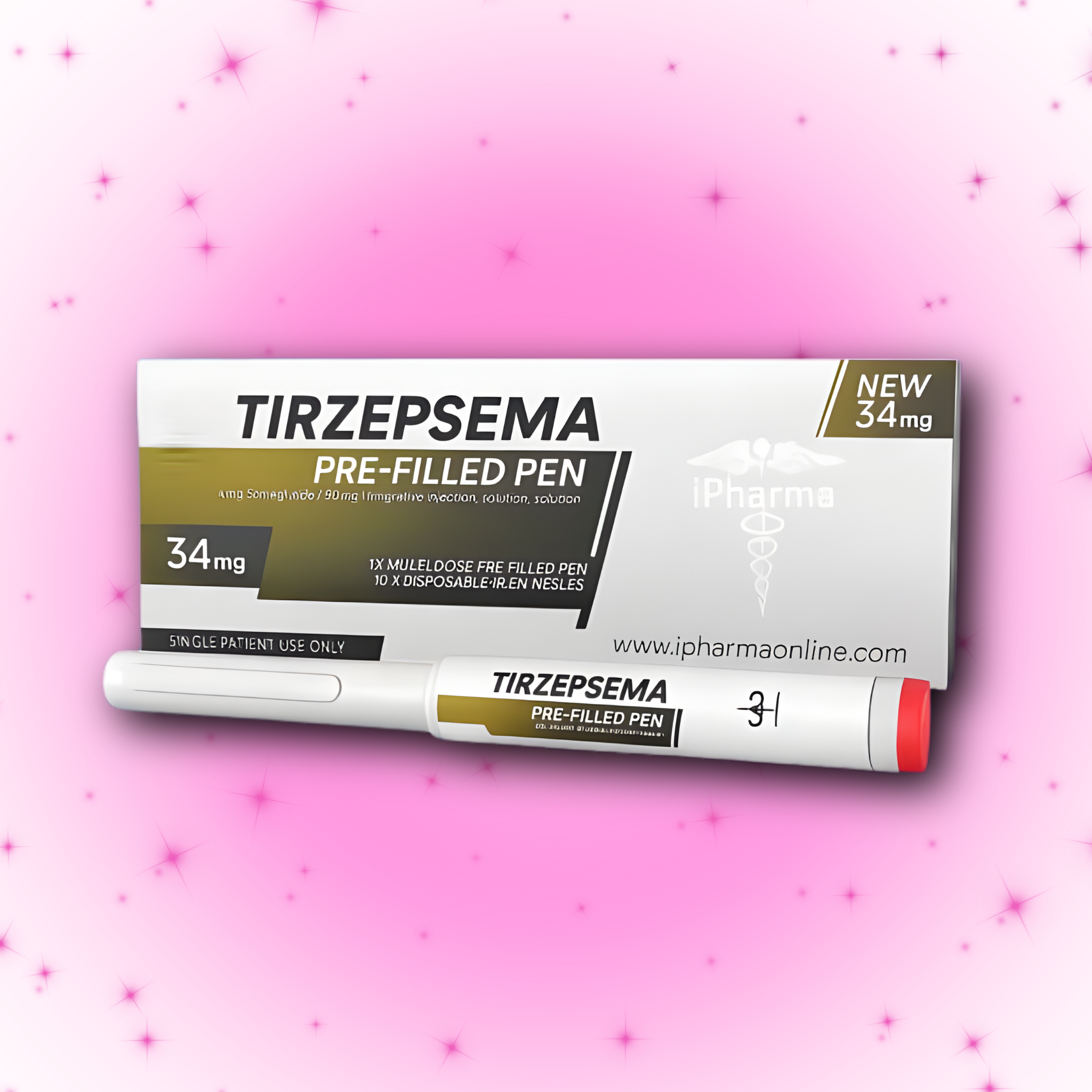 iPharma Tirzepsema 34mg Pre-Filled Pen