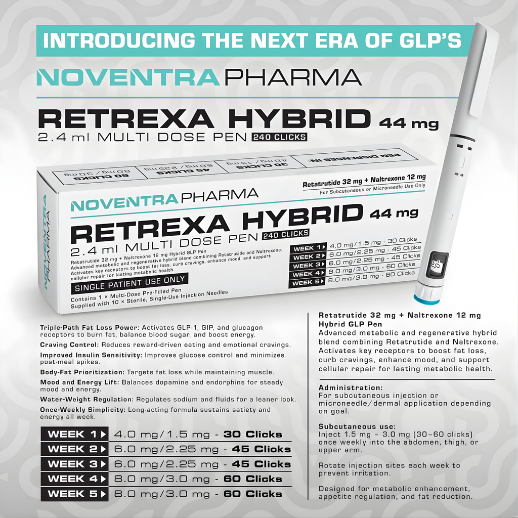 NOVENTRA PHARMA – RETREXA HYBRID 44mg - Pre-Filled Pen
