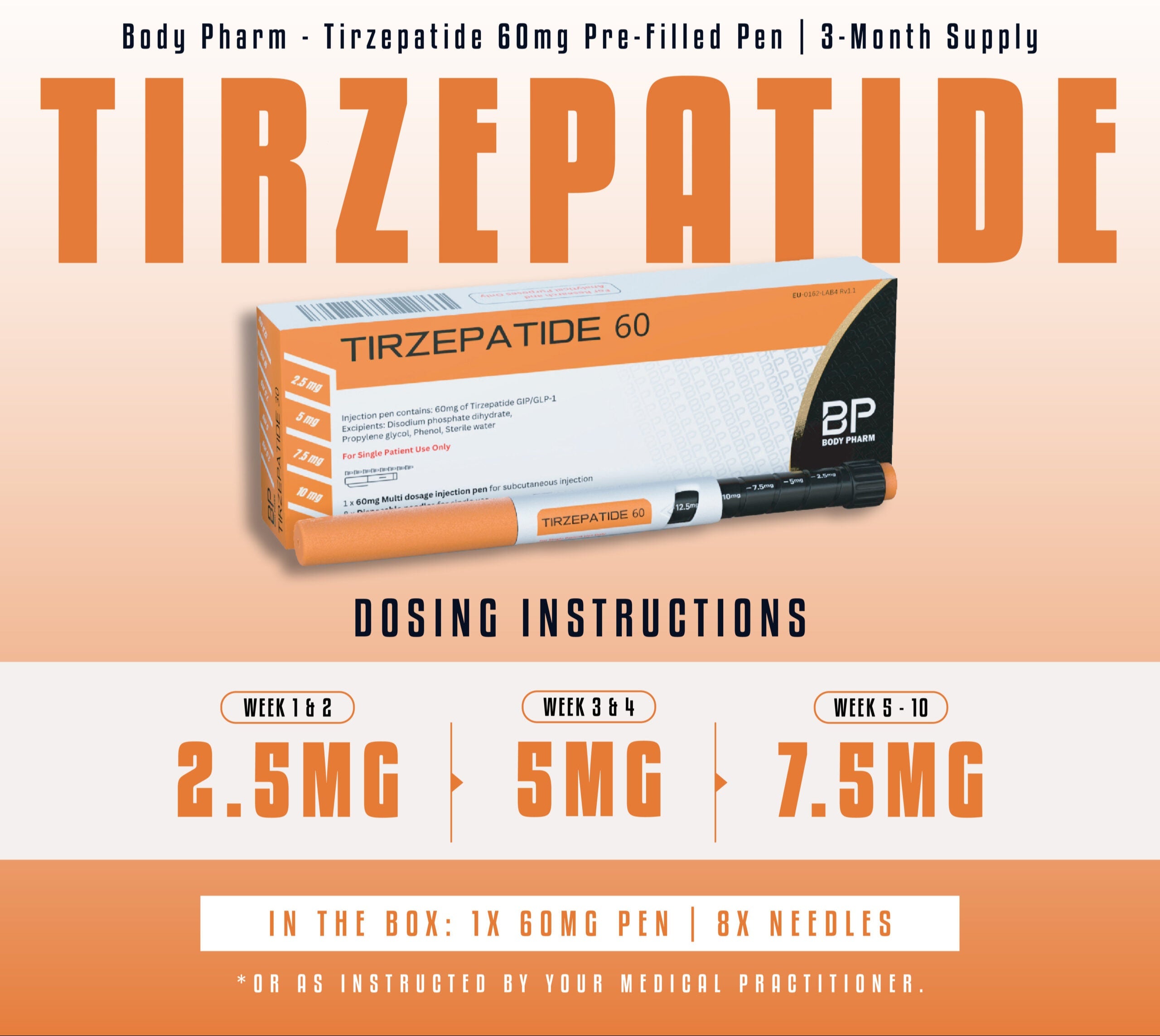 Weekly Special: Tirzepatide 60mg Pre-Filled Pen