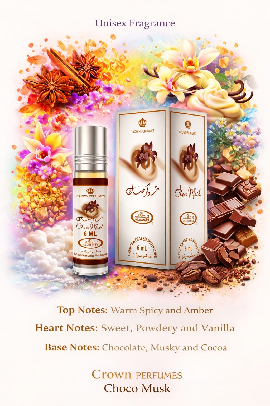 Crown Perfumes - Choco Musk Oil by Alrehab Perfumes