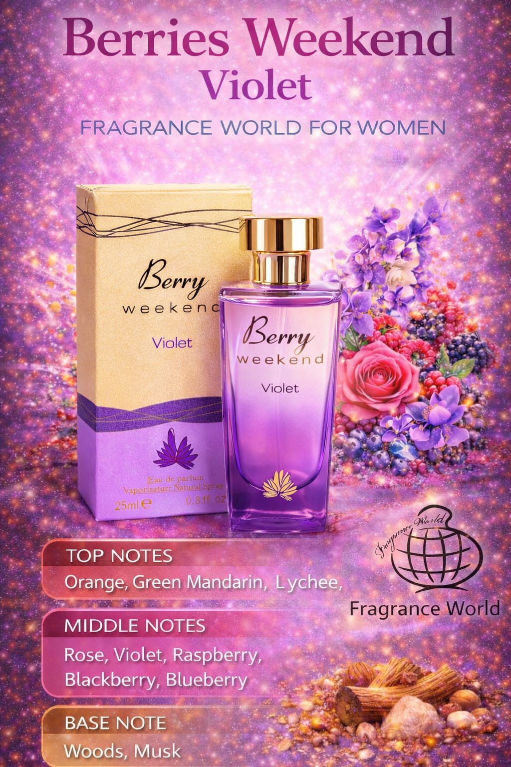 AAA Grade Berry Weekend - Violet MINI by Fragrance World