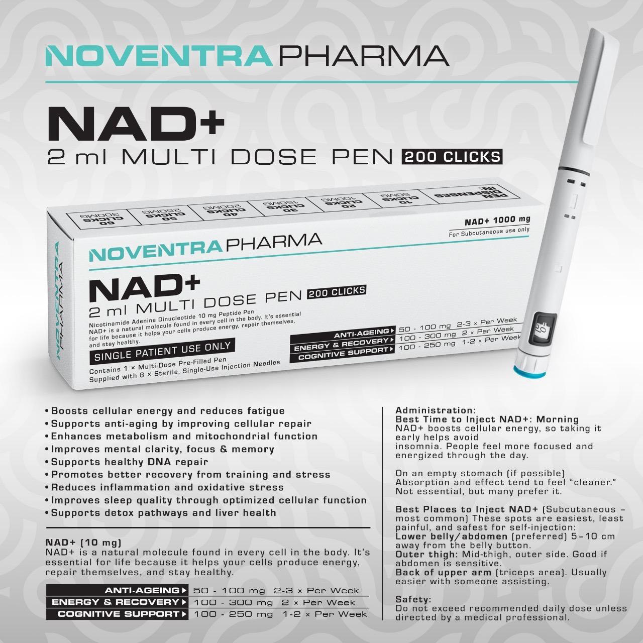 Noventra NAD+ 1000mg - Pre-Filled Pen