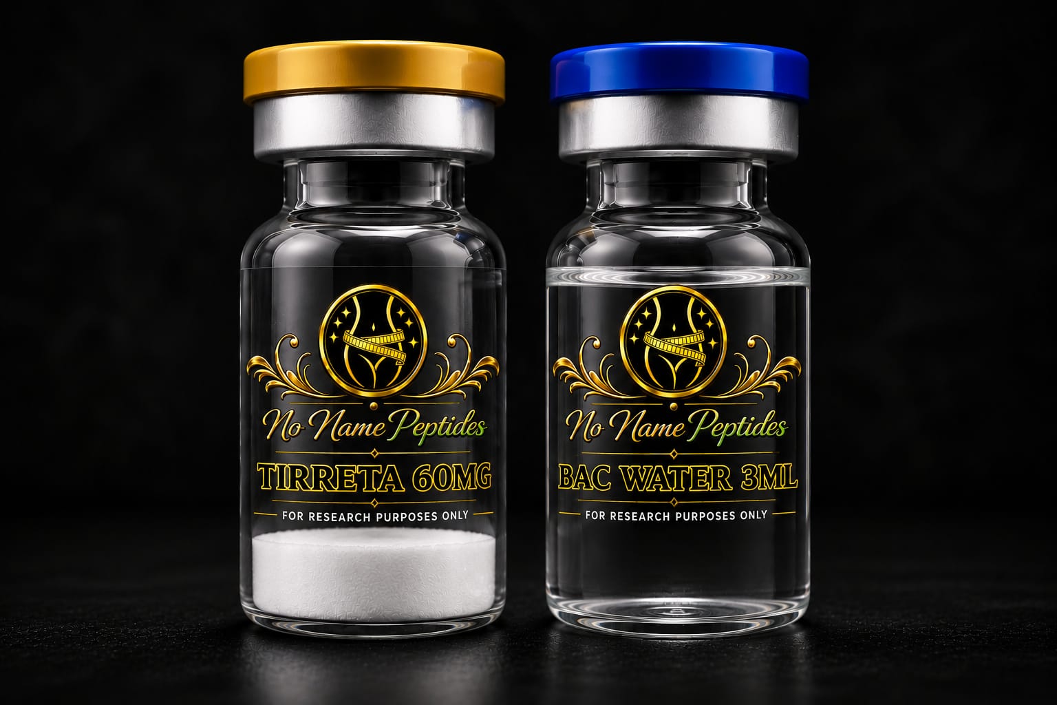 No Name Peptides - TirReta (20mg Retatrutide + 40mg Tirzepatide) NB: Only to Be Couriered 6th of August