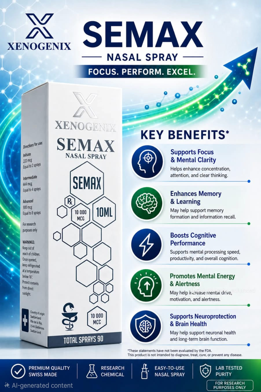 Xenogenix - Semax 10mg Nasal Spray