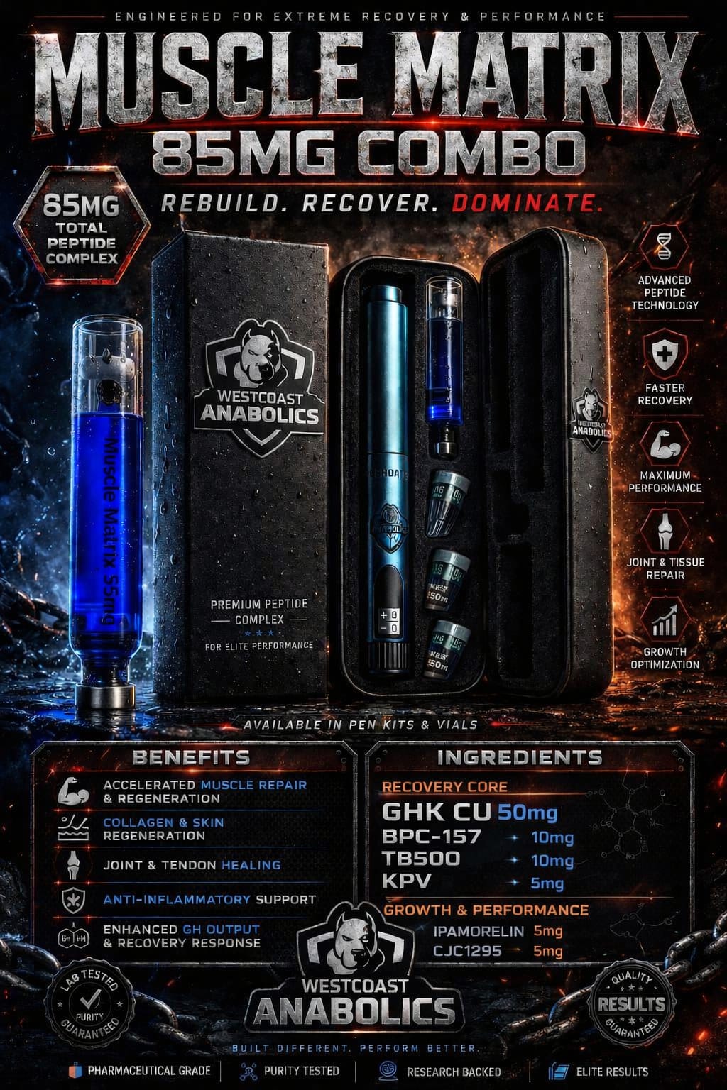 West Coast Anabolics - Muscle Matrix 85mg