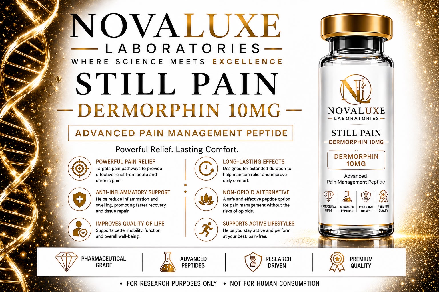 Novaluxe Laboratories - Still Pain (Dermorphin 10mg)