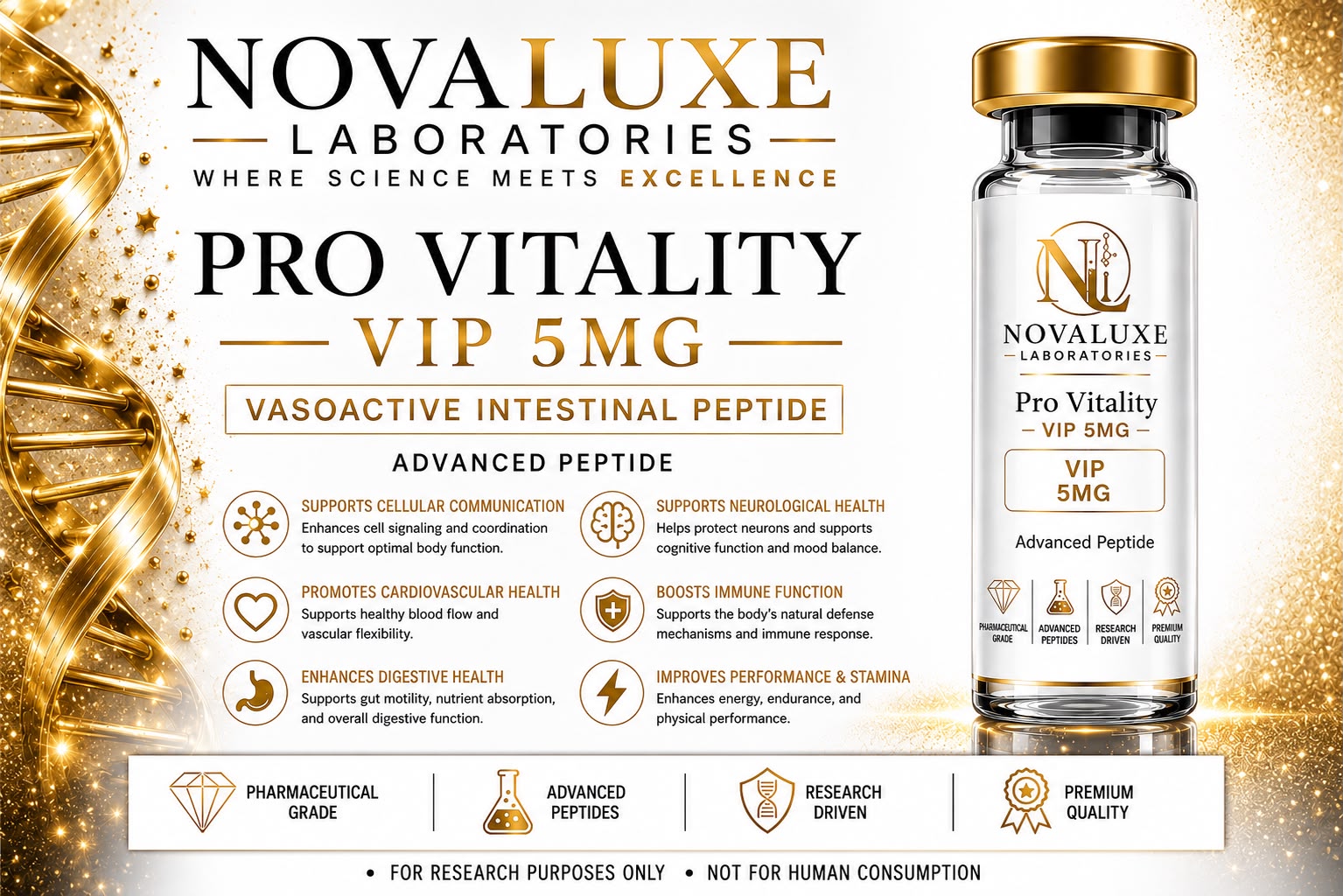 Novaluxe Laboratories - Pro Vitality (VIP 5mg)
