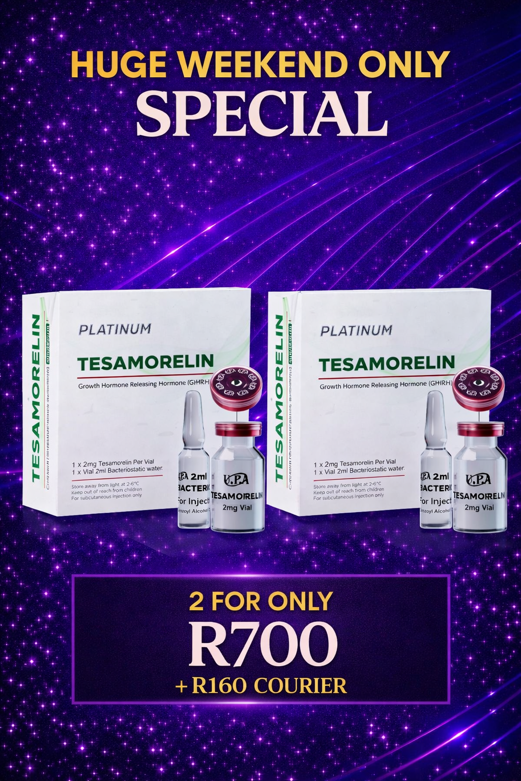 Tesamorelin 2mg - Vial