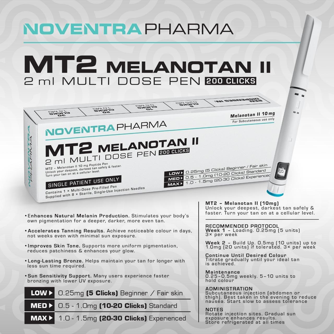 Noventra MT2 (Melanotan II) 10mg - Pre-Filled Pen