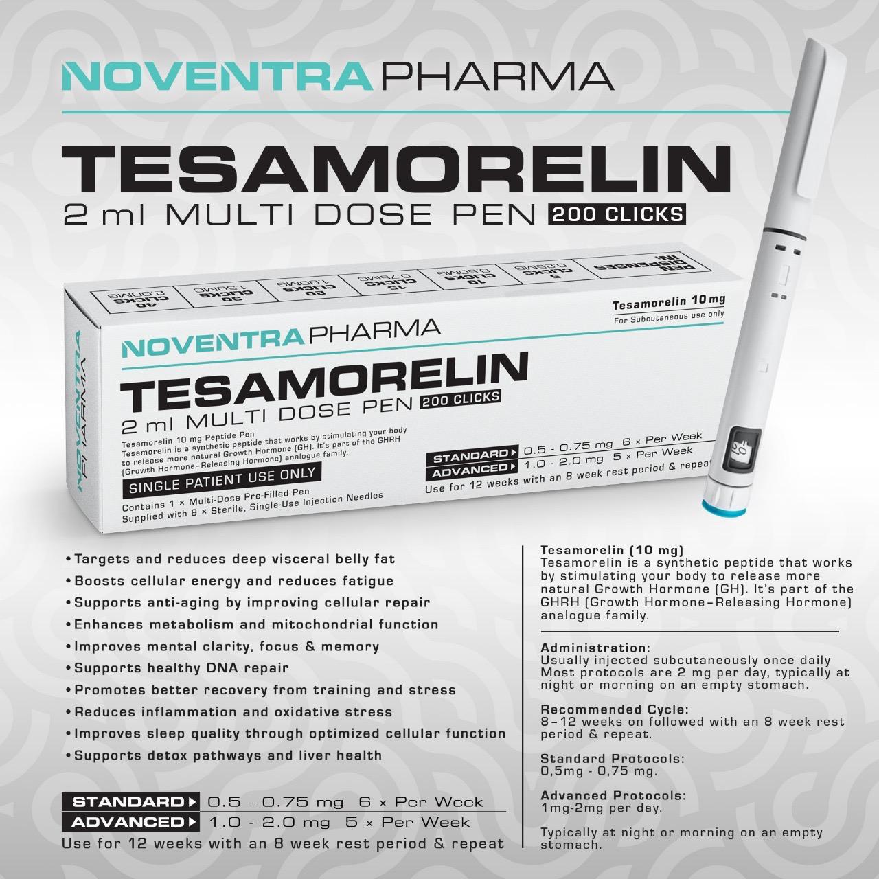 Noventra Tesamorelin 10mg - Pre-Filled Pen